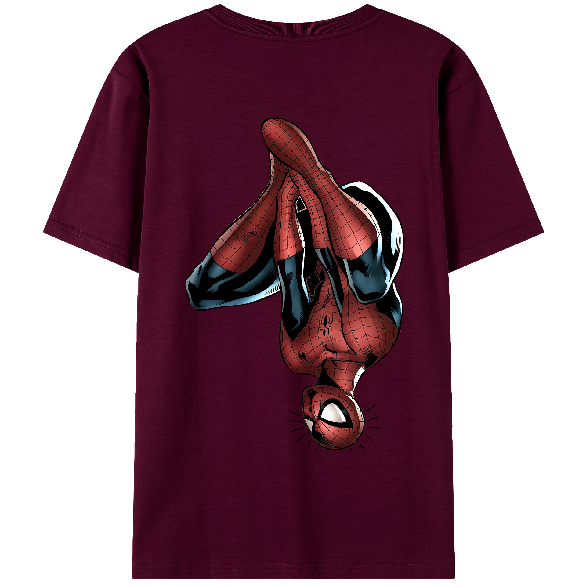 （画像用） Spider Man スパイダーマン レディース半袖Tシャツ(バックプリント)
